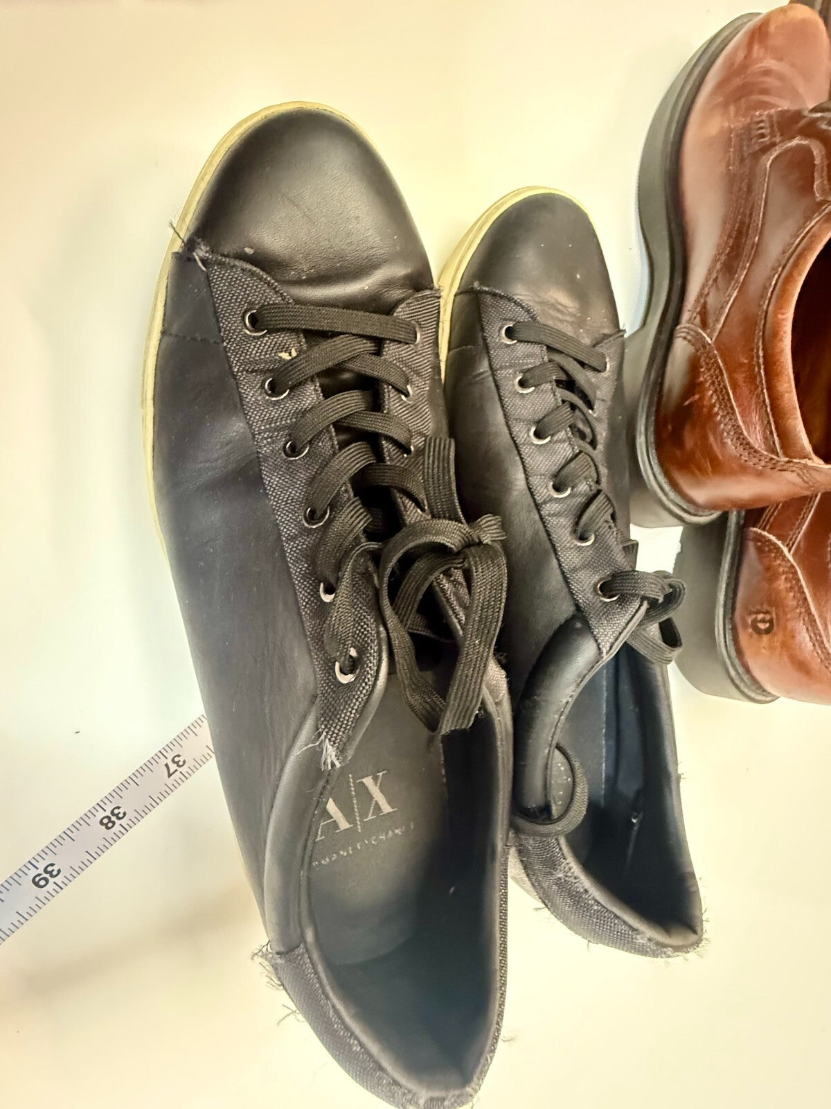 3 lot mens shoes - Armani Exchange AX , Kenneth Cole Reaction, Dunham Size 11.5