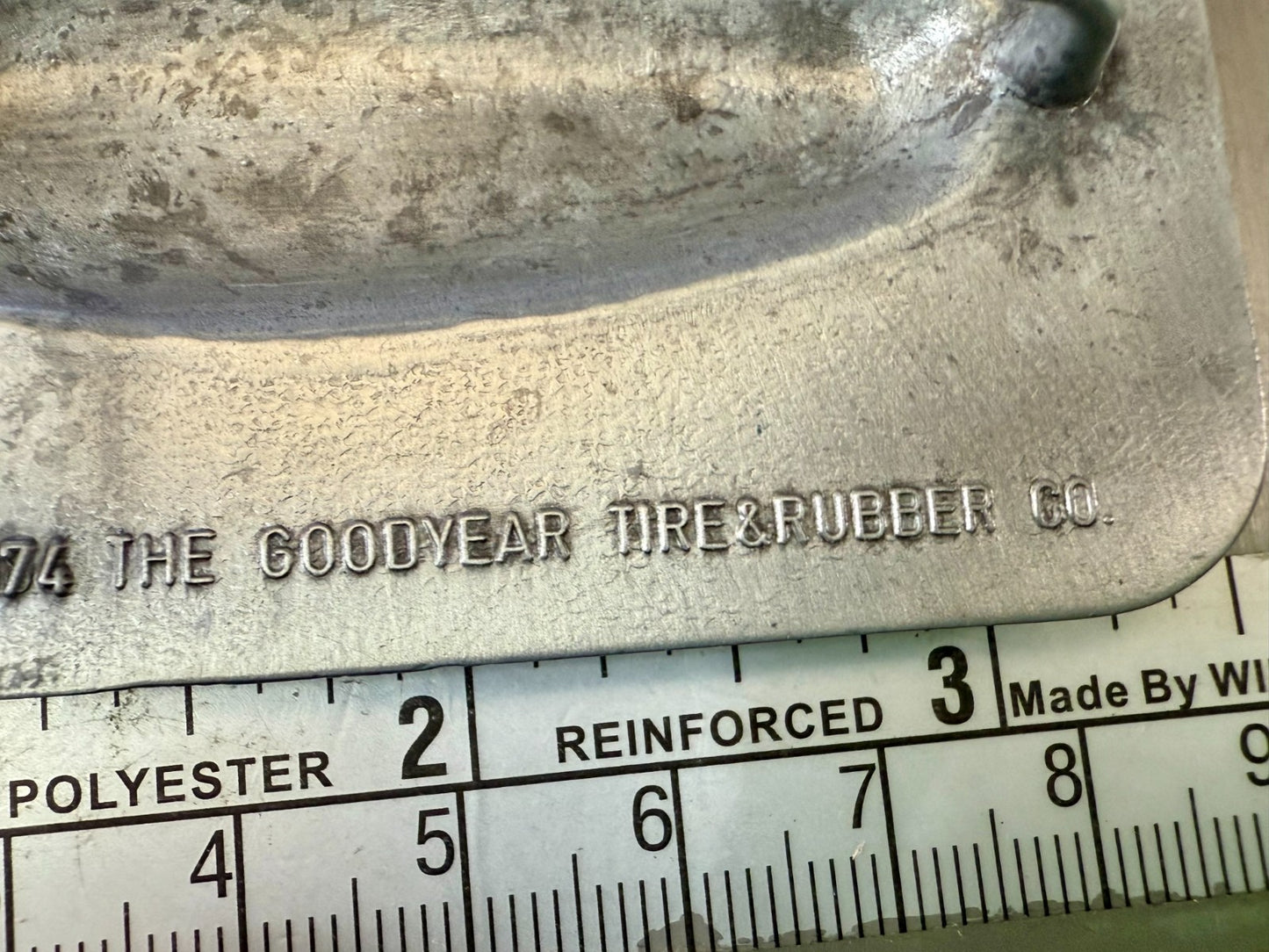 The Goodyear Blimp Tire & Rubber Company Air Ship Vintage 1974 Promo Belt Buckle