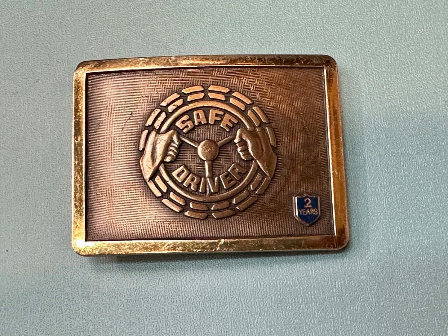 Balfour Safe driver Semi Big Rig Transport belt buckle with 2 year insert