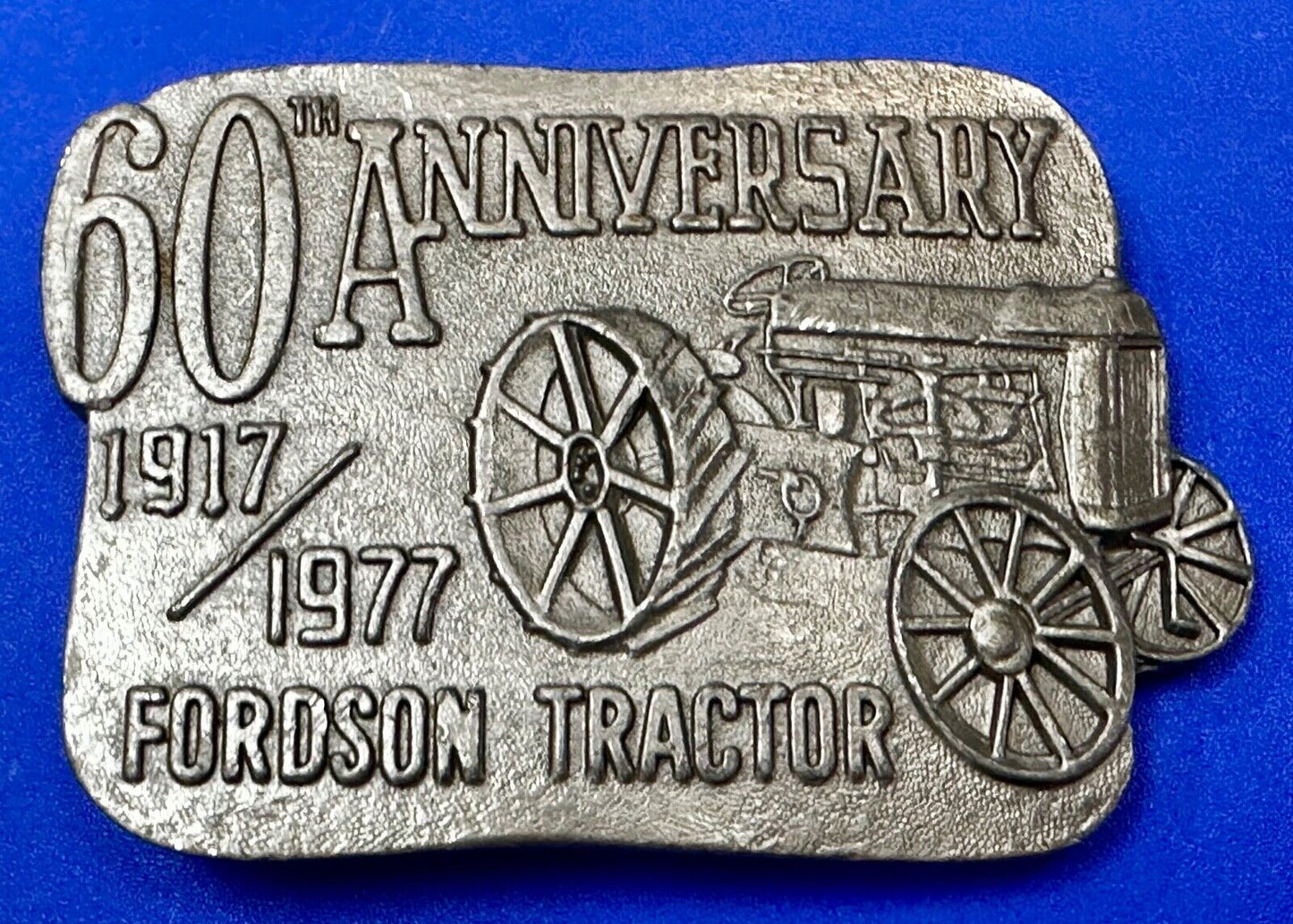 1977 Fordson Tractor - 60th Anniversary Vintage Farming Collectable Belt Buckle