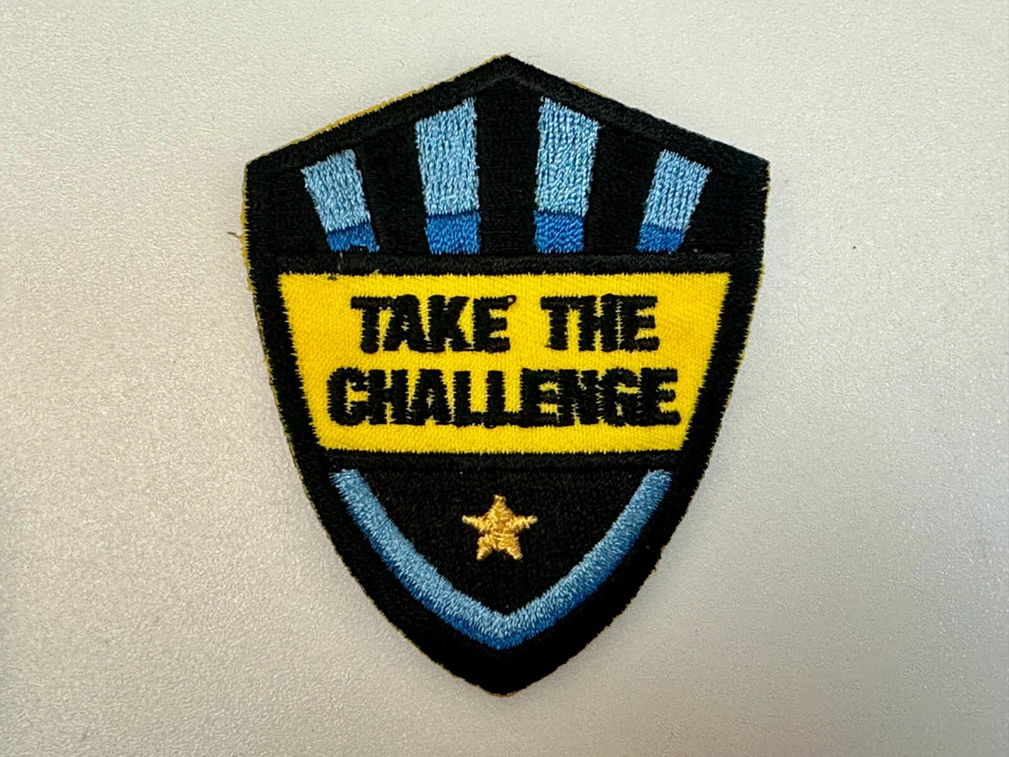 Take the Challenge Military Army Embroidered Jacket Vest Patch