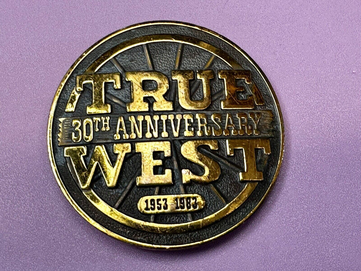 True West 30th University Magazine Commemorative . Add Vintage 1983 Belt Buckle