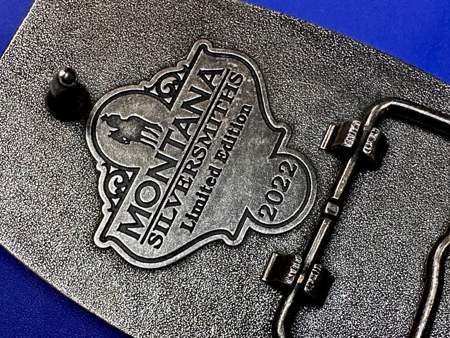 2022 Pendleton Whiskey Let'er Buck Rodeo Cowboy Montana Silversmiths Belt Buckle