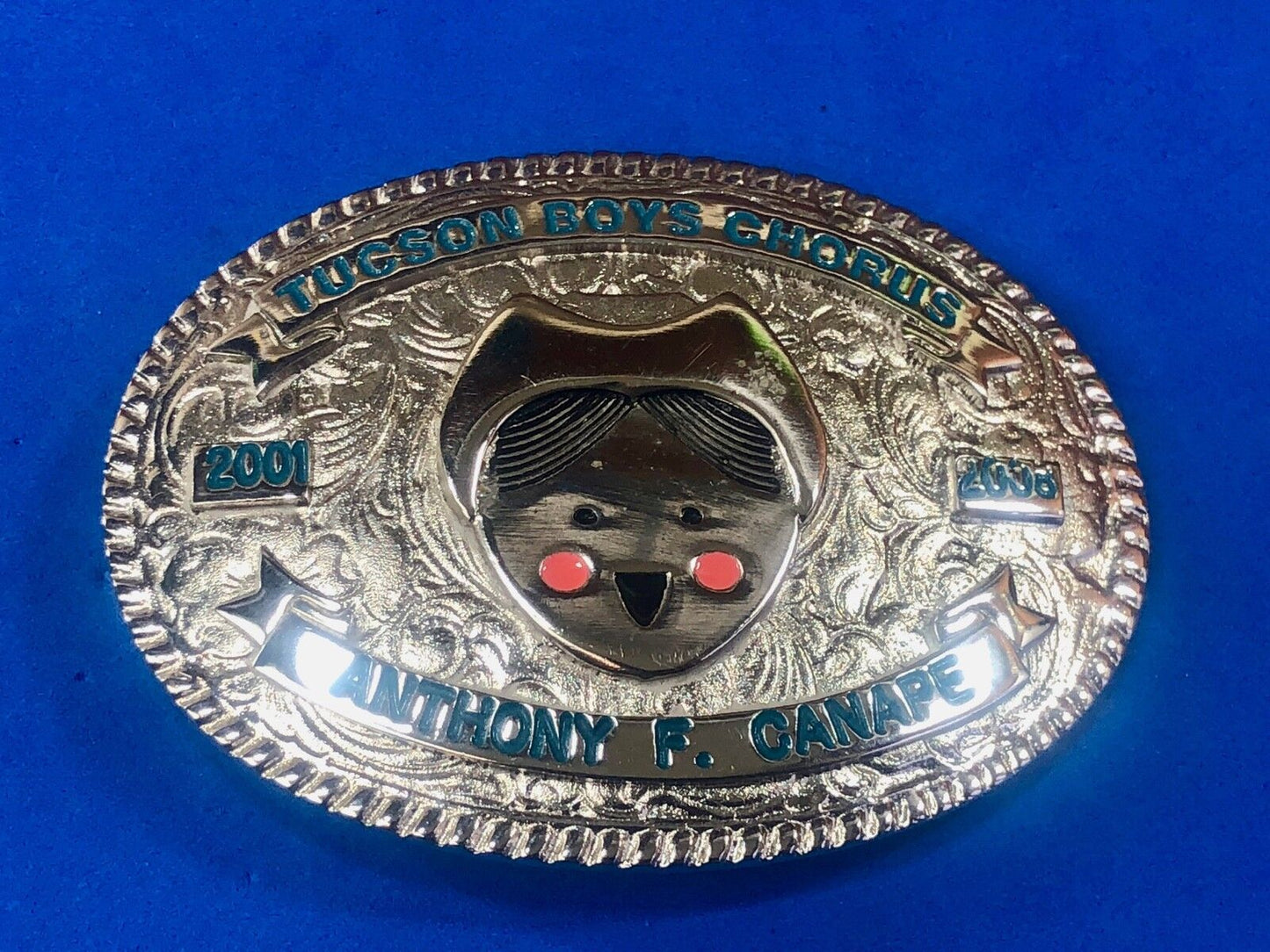 Award type Tucson Boys Chorus belt buckle Arizona AZ by Creative Casting / Texas