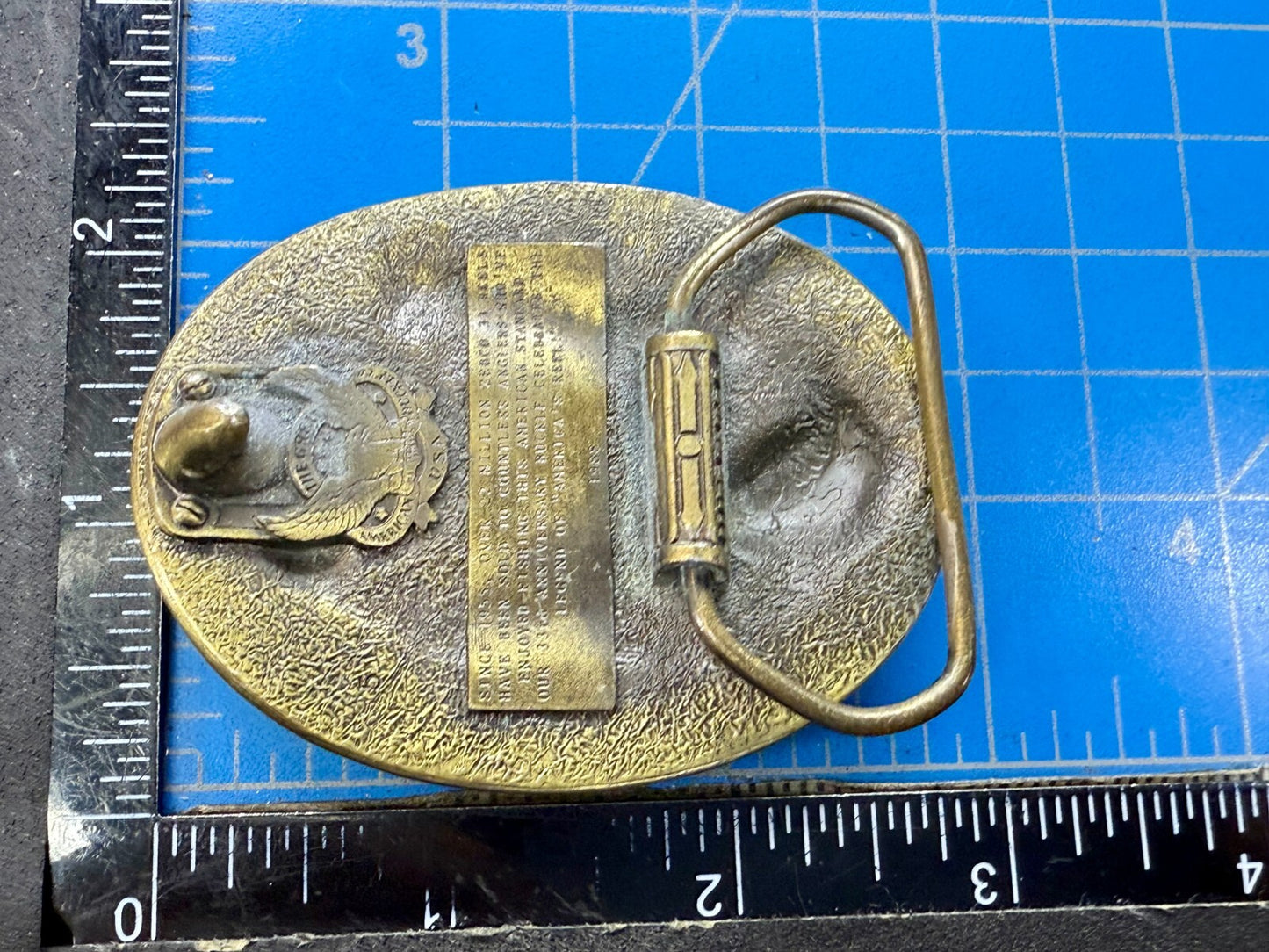 33rd Anniversary Zebco Angler Fishing Edition The Great American Belt Buckle