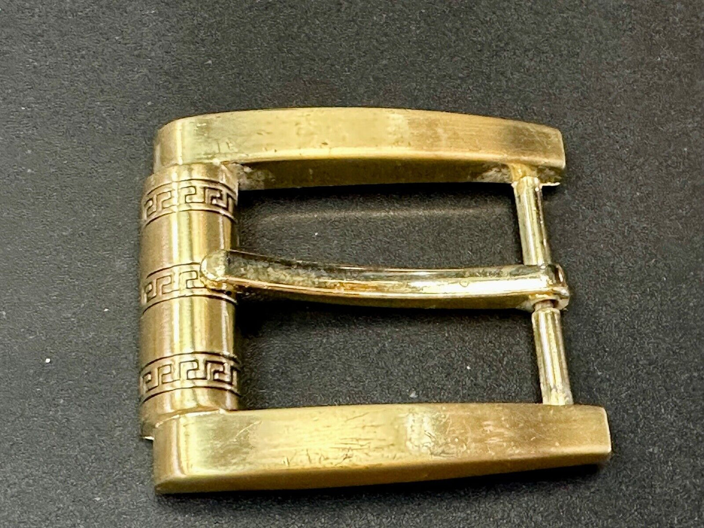 Thick Wide roller end style replacement gold tone belt buckle