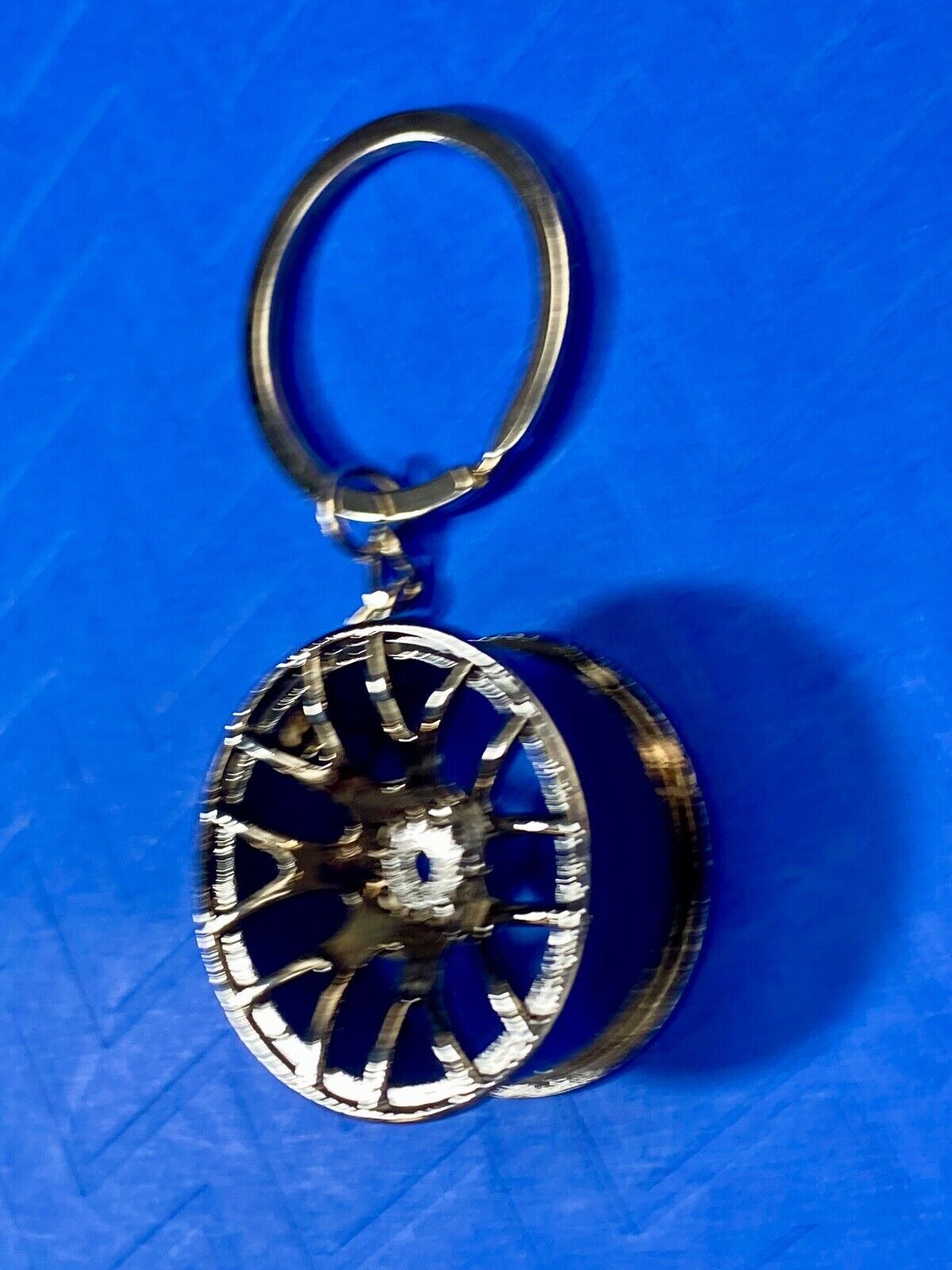 Black Color Wheel Rim Keychain Auto Car Keyring Key Chain - FAST USA shipping