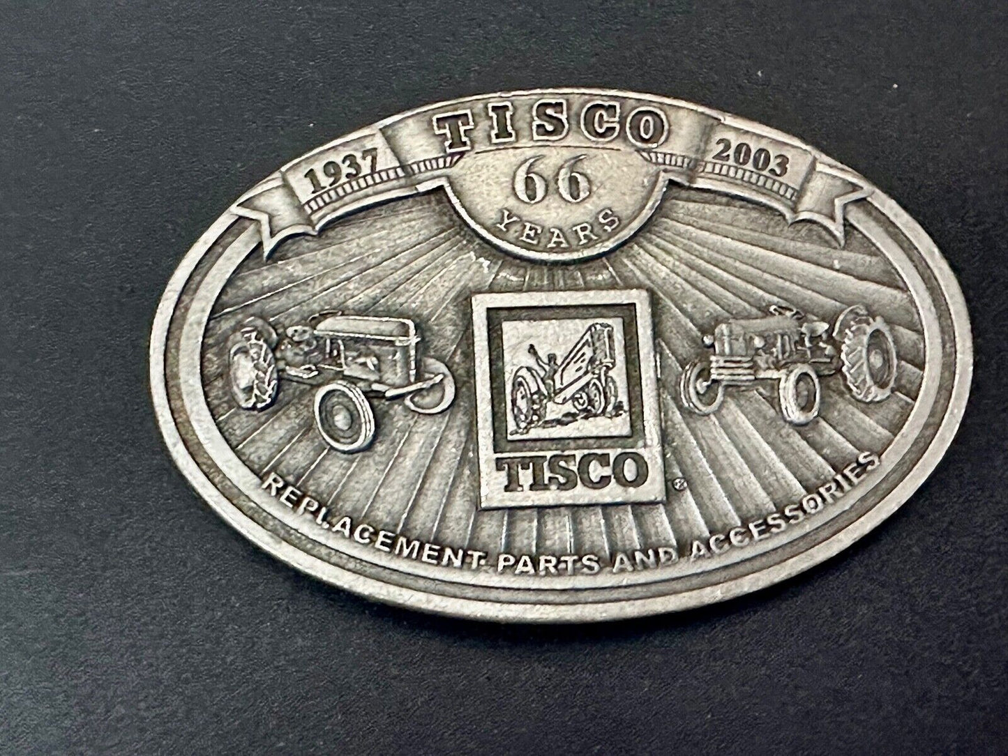 Tisco Farm Tractor Replacement Parts and Accessories vintage 2003 belt buckle