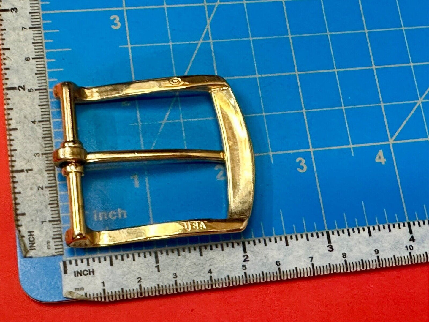 Vintage gold tone replacement belt buckle marked W