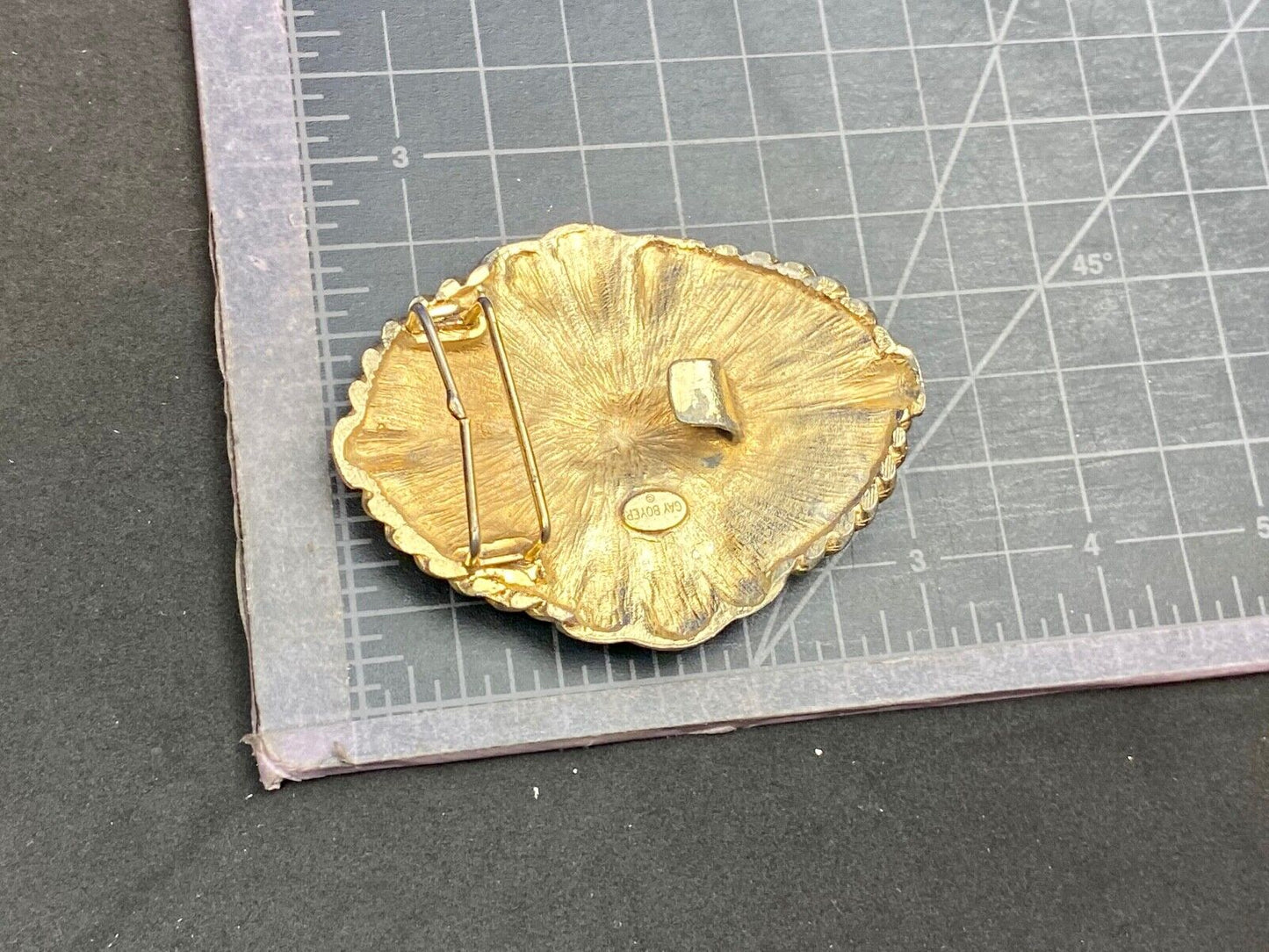 Vintage 80s Designer Gay Boyer New York Braided Belt buckle