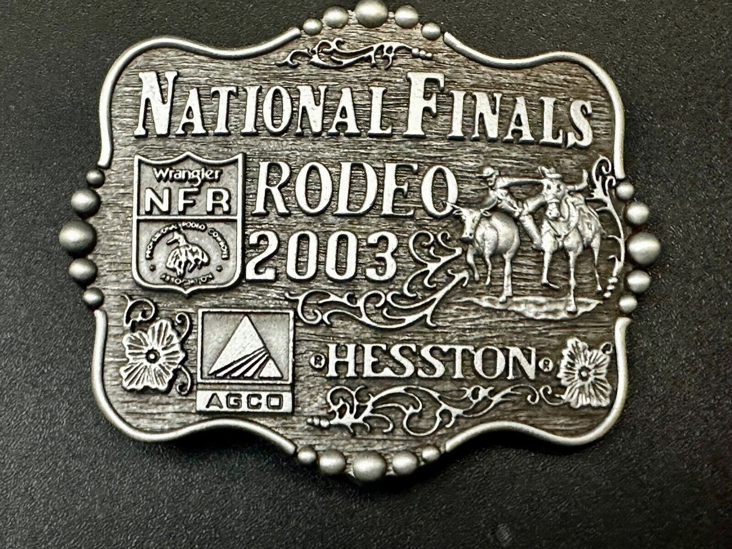 2003 NFR National Finals Rodeo NOS Youth Size Montana Silversmiths Belt Buckle