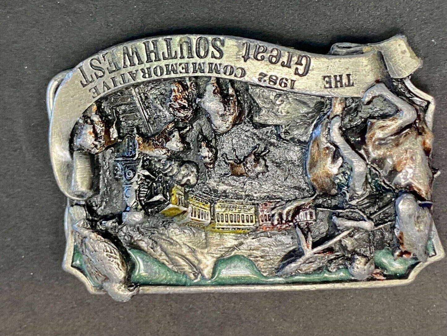 The Great Southwest 1982 Limited Ed. Commemorative Vintage Belt Buckle