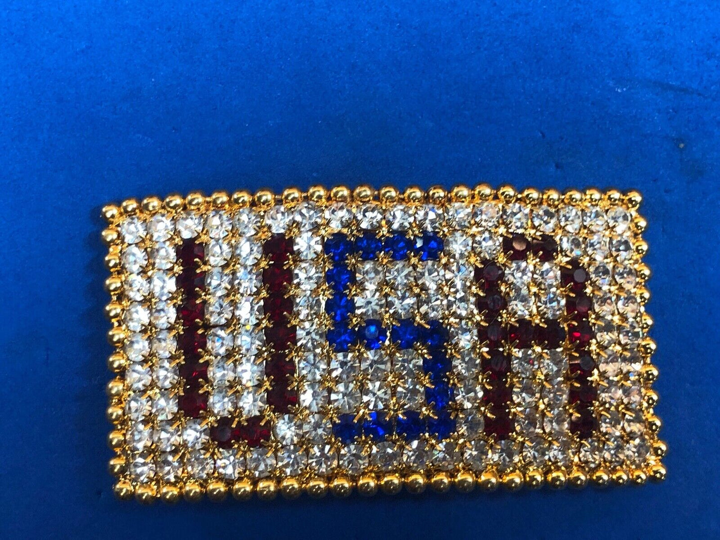 Artisan United States of America Flag from Rhinestones! Patriotic American Flag