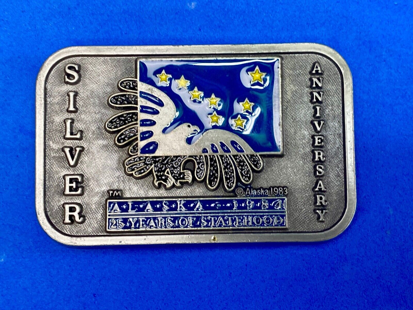 Vintage 1983 State Of Alaska - Silver Anniversary By Frontier Marketing