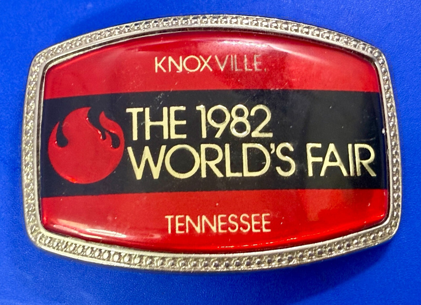 The 1982 World's Fair Knoxville Tennessee State Commemorative Belt Buckle
