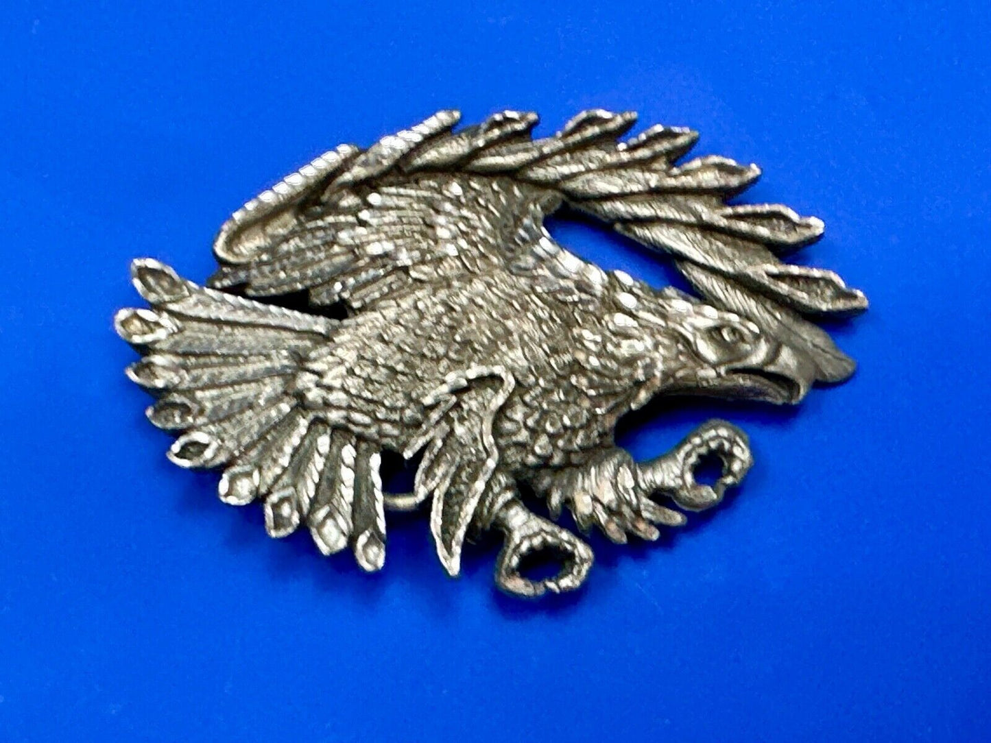 Vintage EJC EAGLE - Attacking Hunting Diving cutout belt buckle