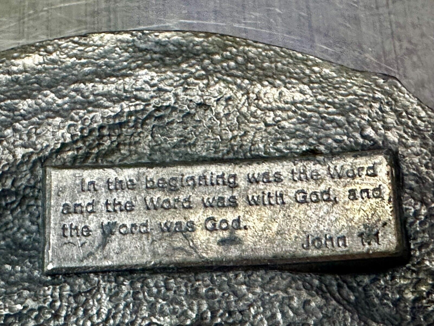 The Word of God is living and powerful Vintage Religious scripture Belt Buckle