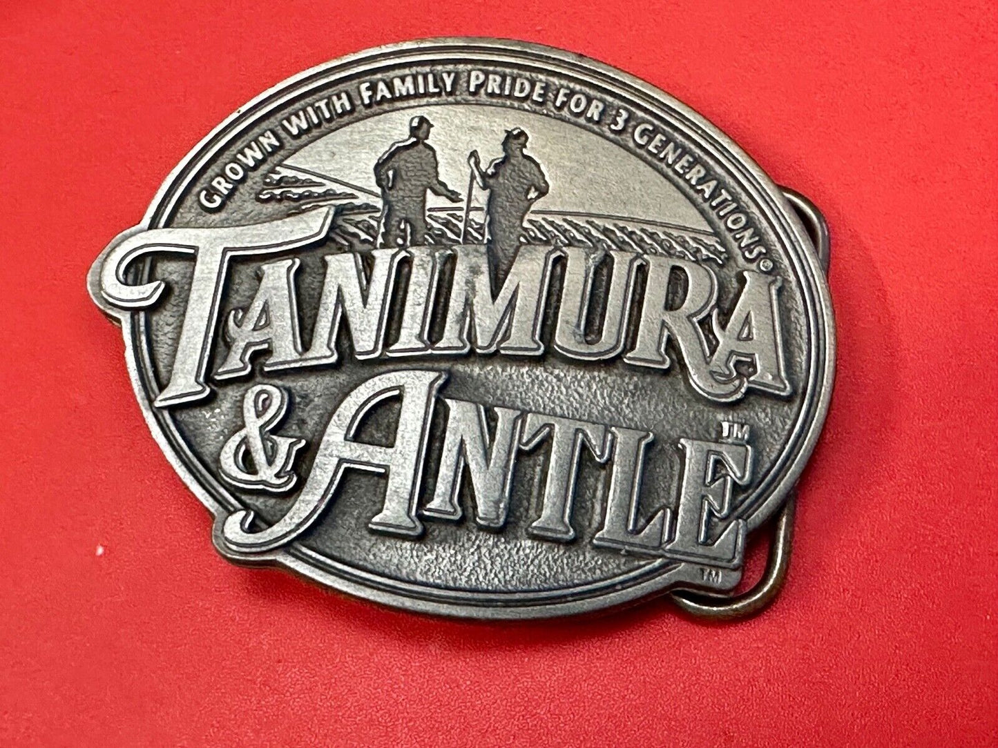 Tanimura & Antle -Grown with Family Pride for 3 Generations Farmers Belt Buckle