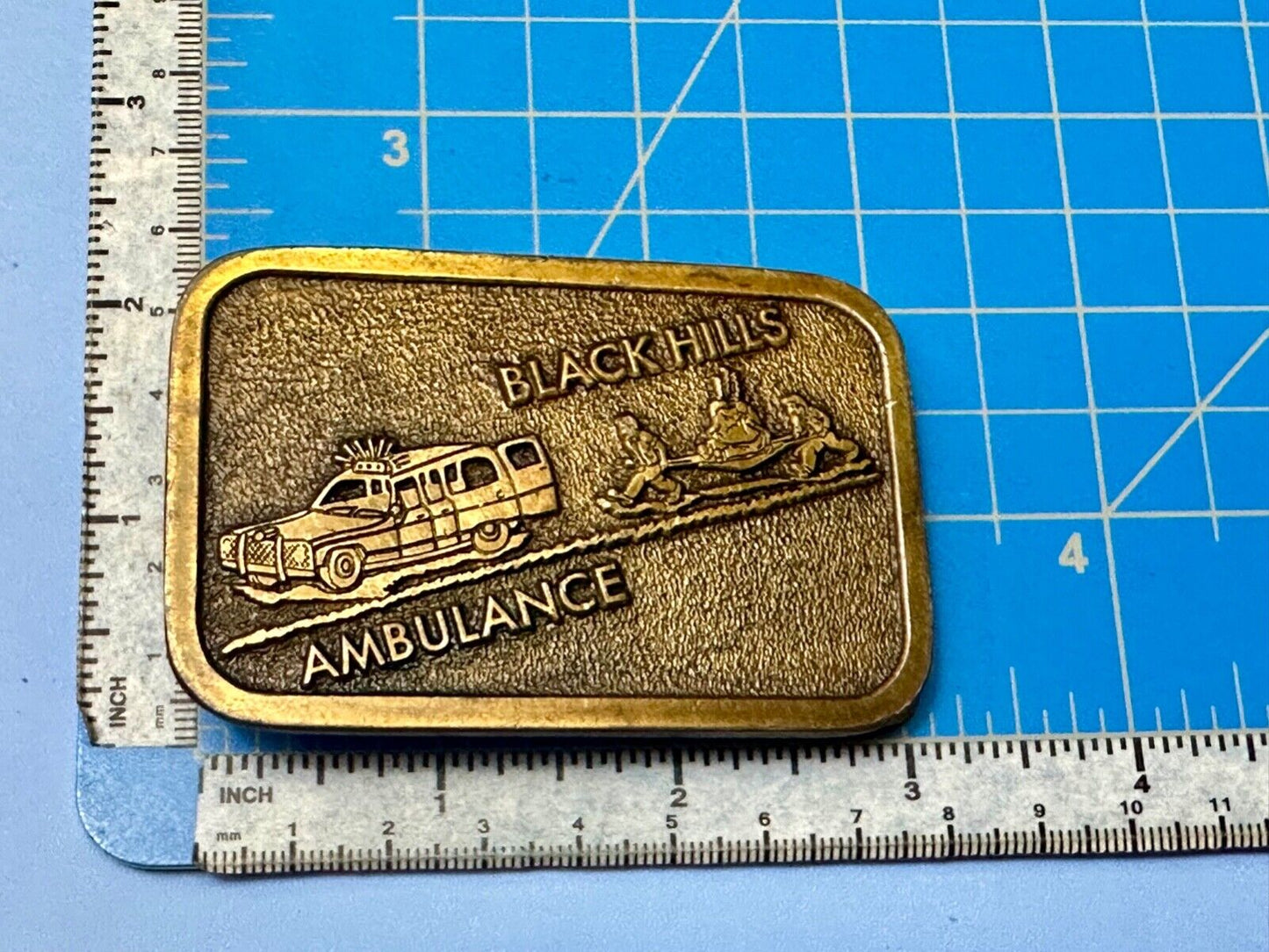 Black Hills Ambulance Belt Buckle Hit Line U.S.A. Paramedic EMT by Hit Line