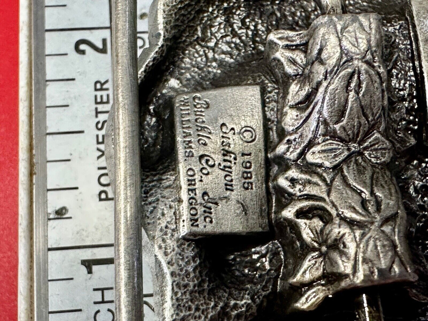 AMES TOOLS - Gold rush of 1849 Siskiyou 1985 Belt Buckle Lawn and garden supply