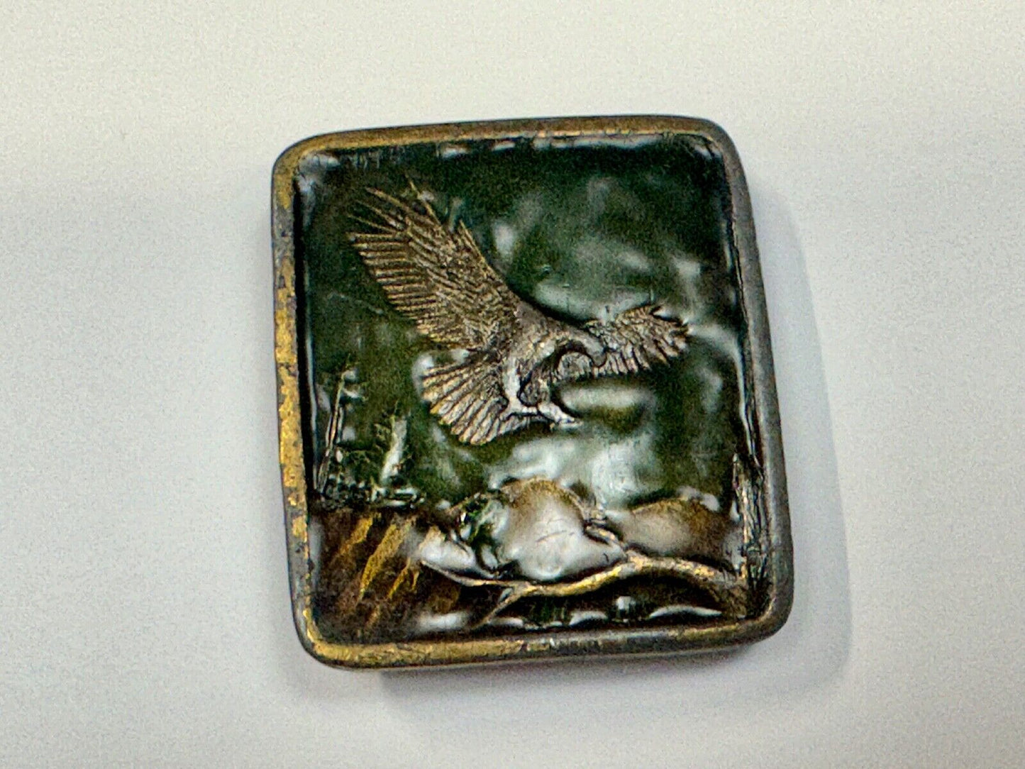 Bald Eagle Commemorative Large Sea Bird Indiana Metal Craft 1972 Belt Buckle