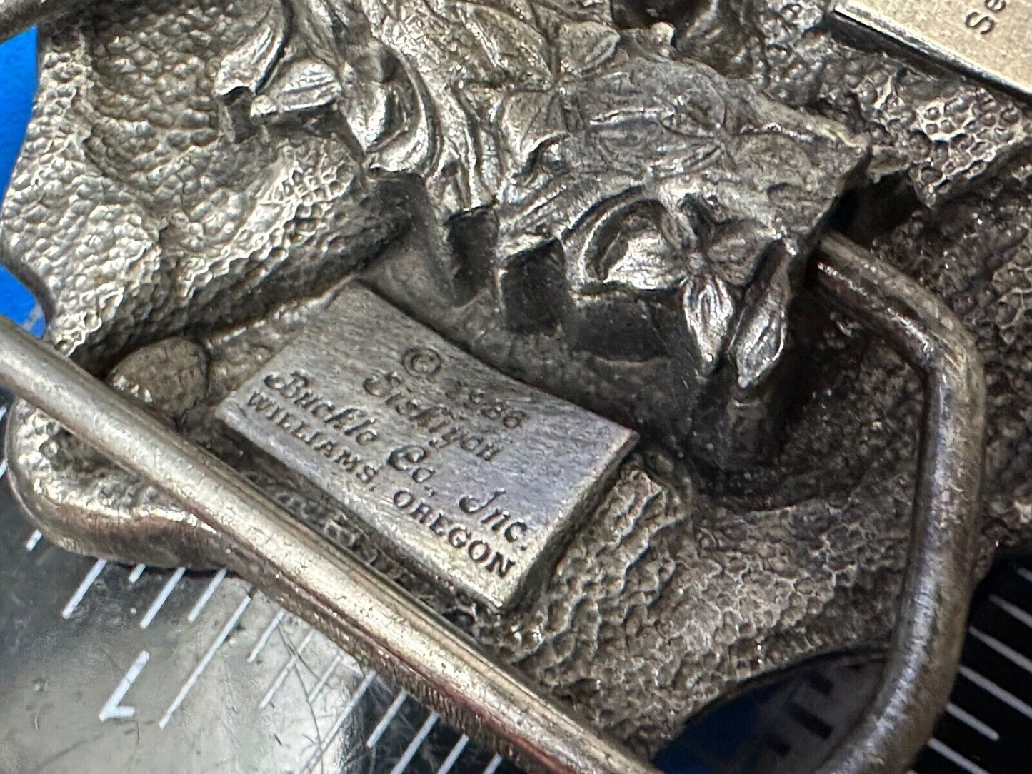 Ames Tools Pioneers Conquer the West Belt Buckle, 1986 Siskiyou Belt Buckle