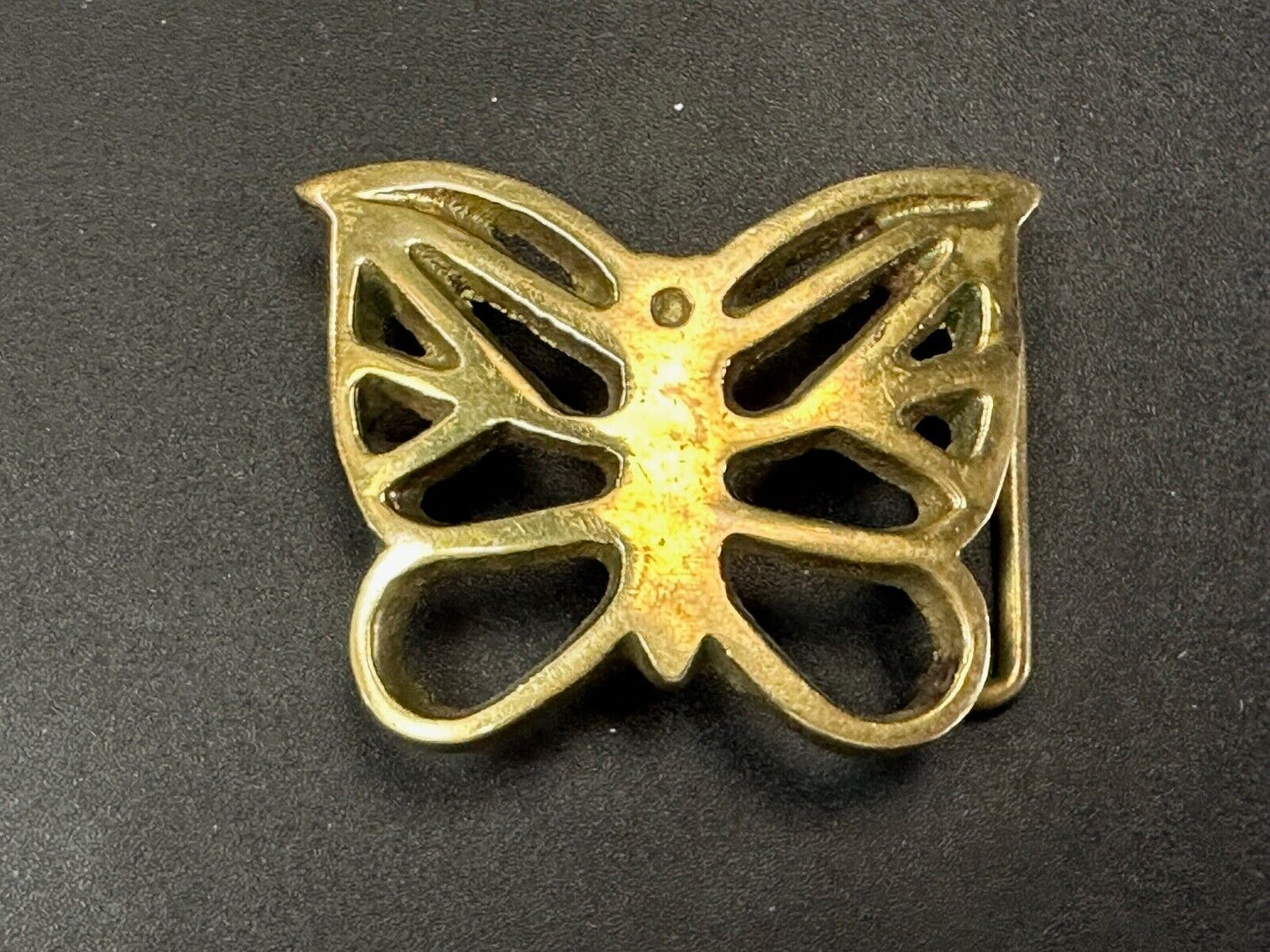 2" Butterfly Boho Hippie solid brass vintage Cutout belt buckle
