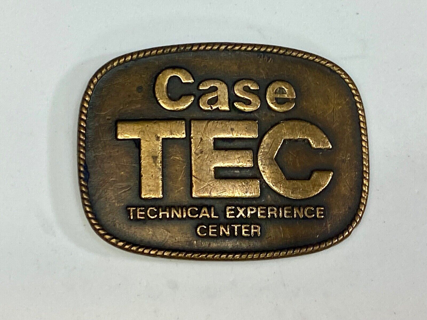 Vintage Case Tractors Tec Technical Experience Center Belt Buckle