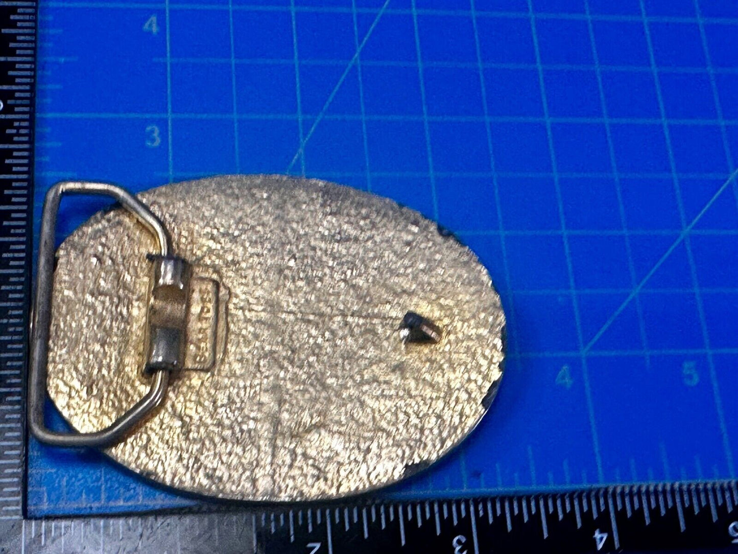ARIZONA State Map Gold Nugget Panning Themed Metal Vintage Belt Buckle
