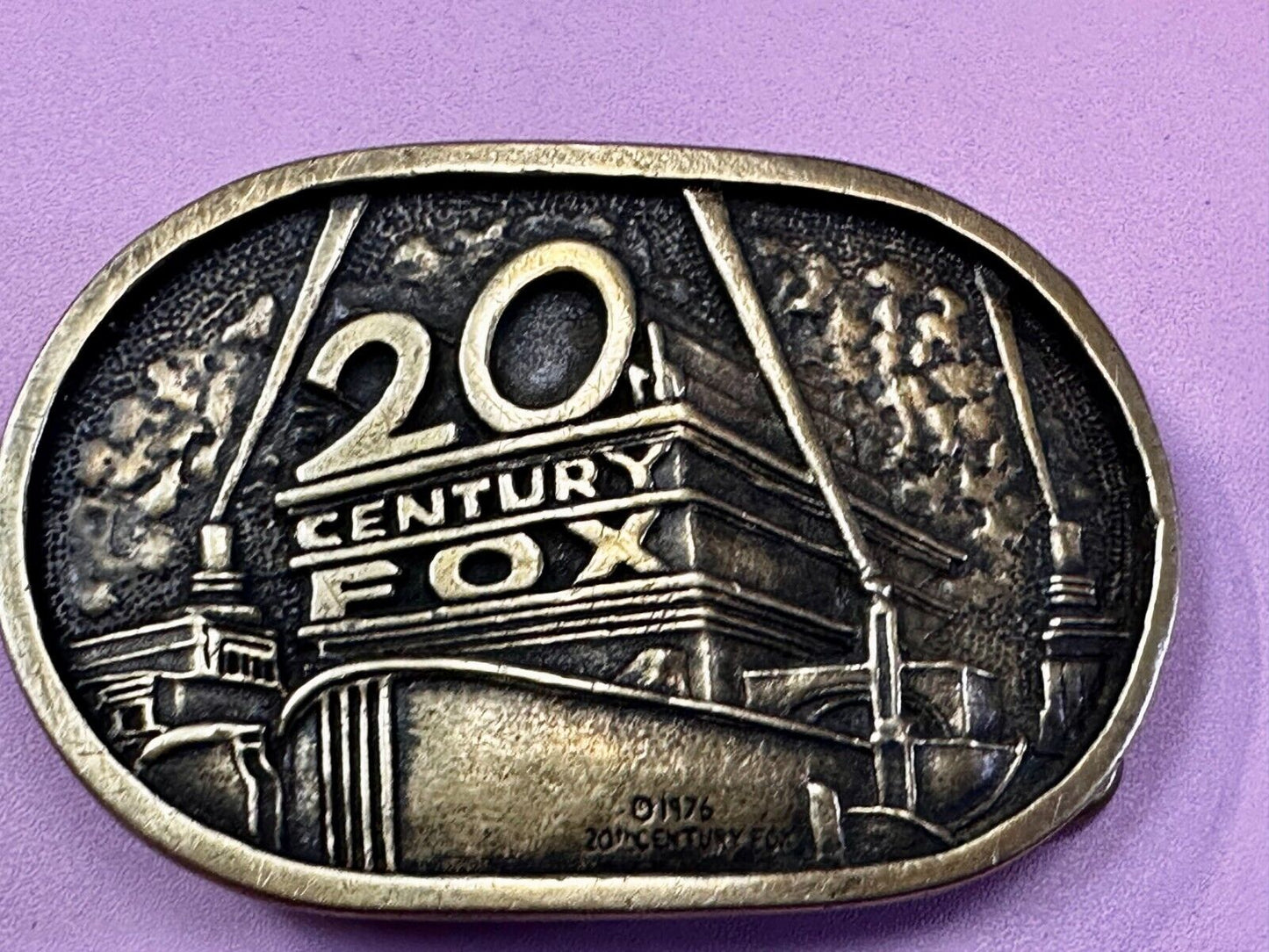 20th Century Fox Logo Movie Studio Music Entertainment Co BTS Brass Belt Buckle