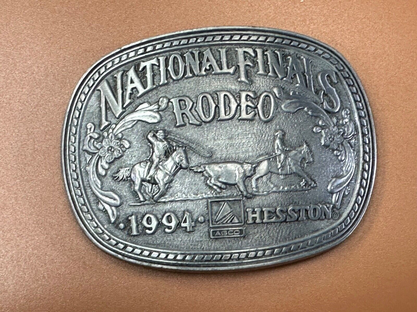 1994 Adult Sized NFR National Finals Rodeo ADM belt buckle