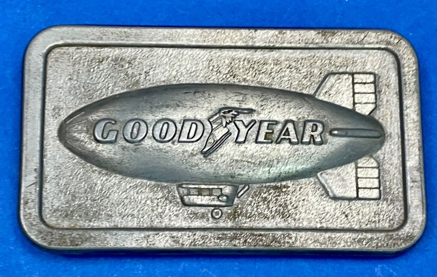 The Goodyear Blimp - Sporting Events, Tire And Rubber Company Belt Buckle