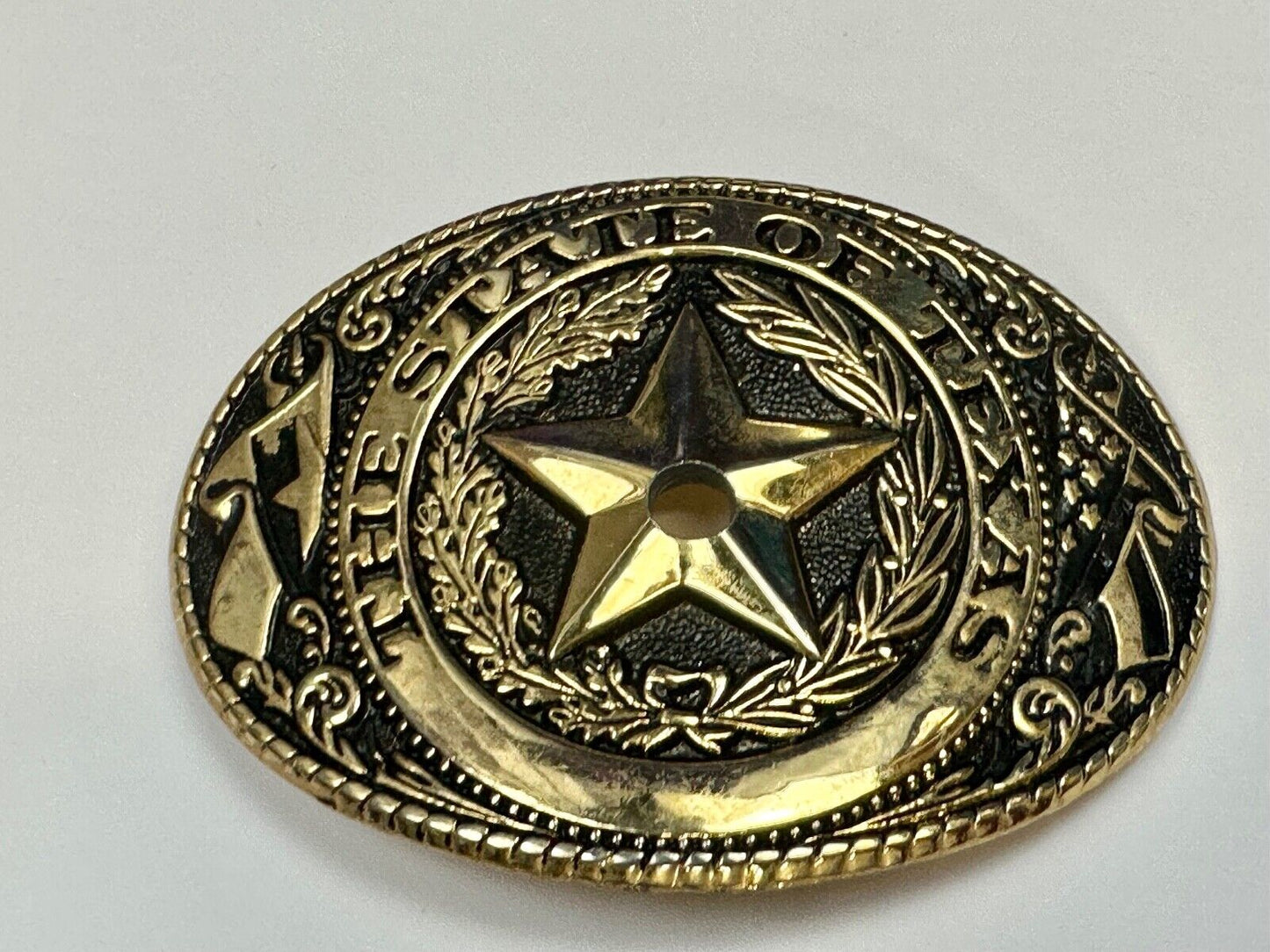 Texas - Lone Star Flags Seal - belt buckle READY for your centerpiece