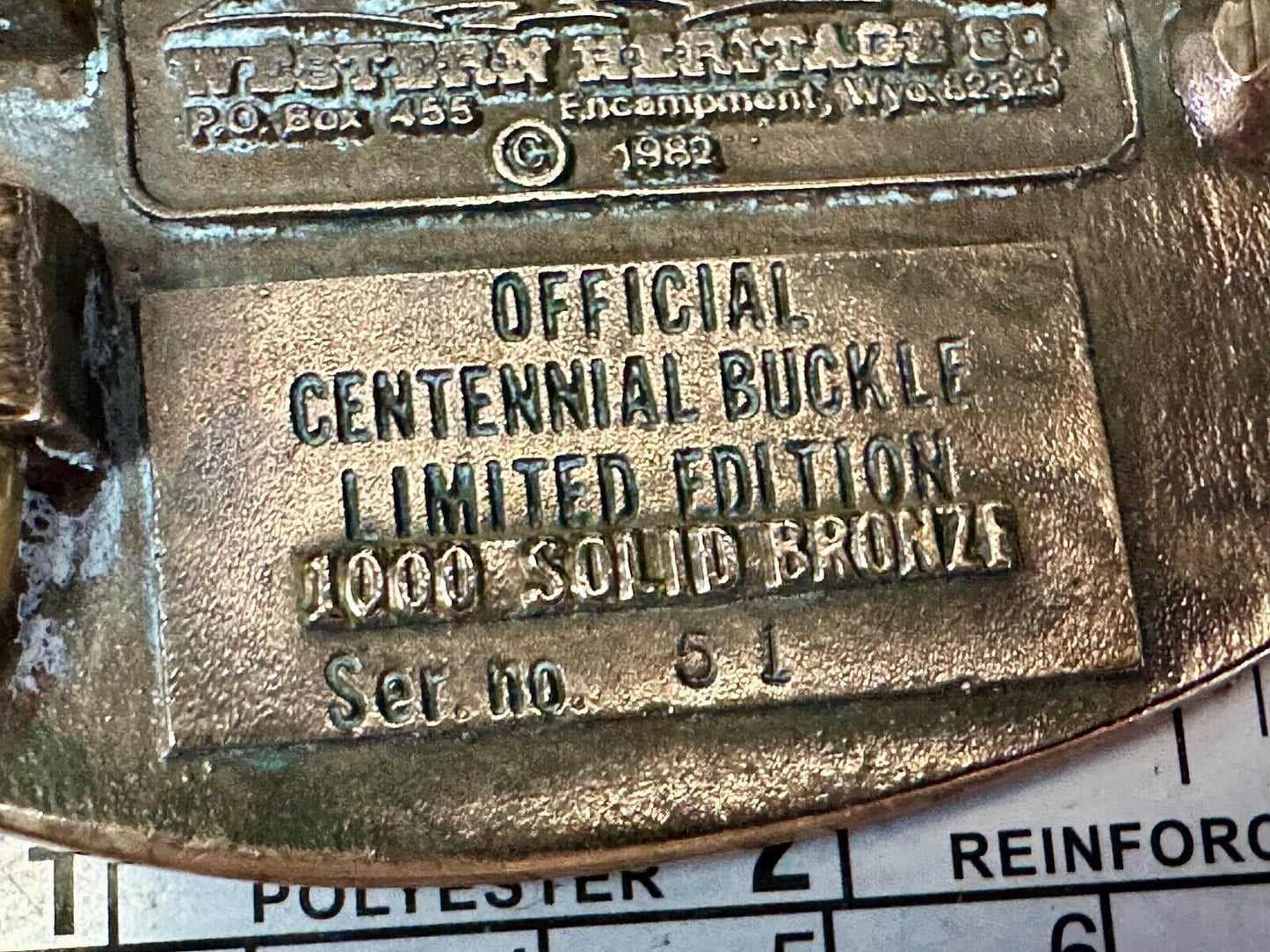 1982 Pocatello Idaho Train Centennial Solid Bronze Western Heritage Belt Buckle