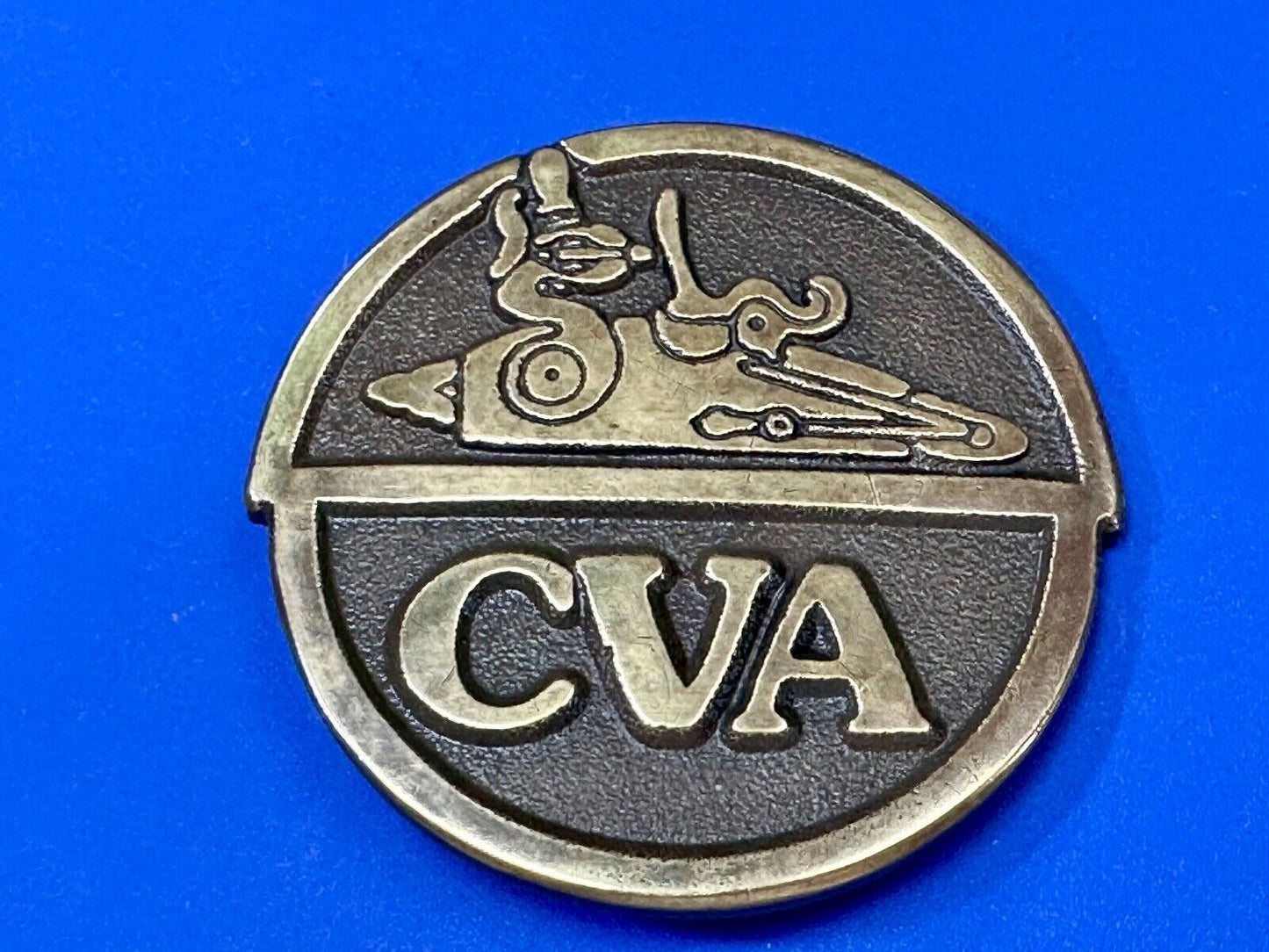 Vintage Connecticut Valley Arms CVA Mountain Rifle Gun Collectors Belt Buckle