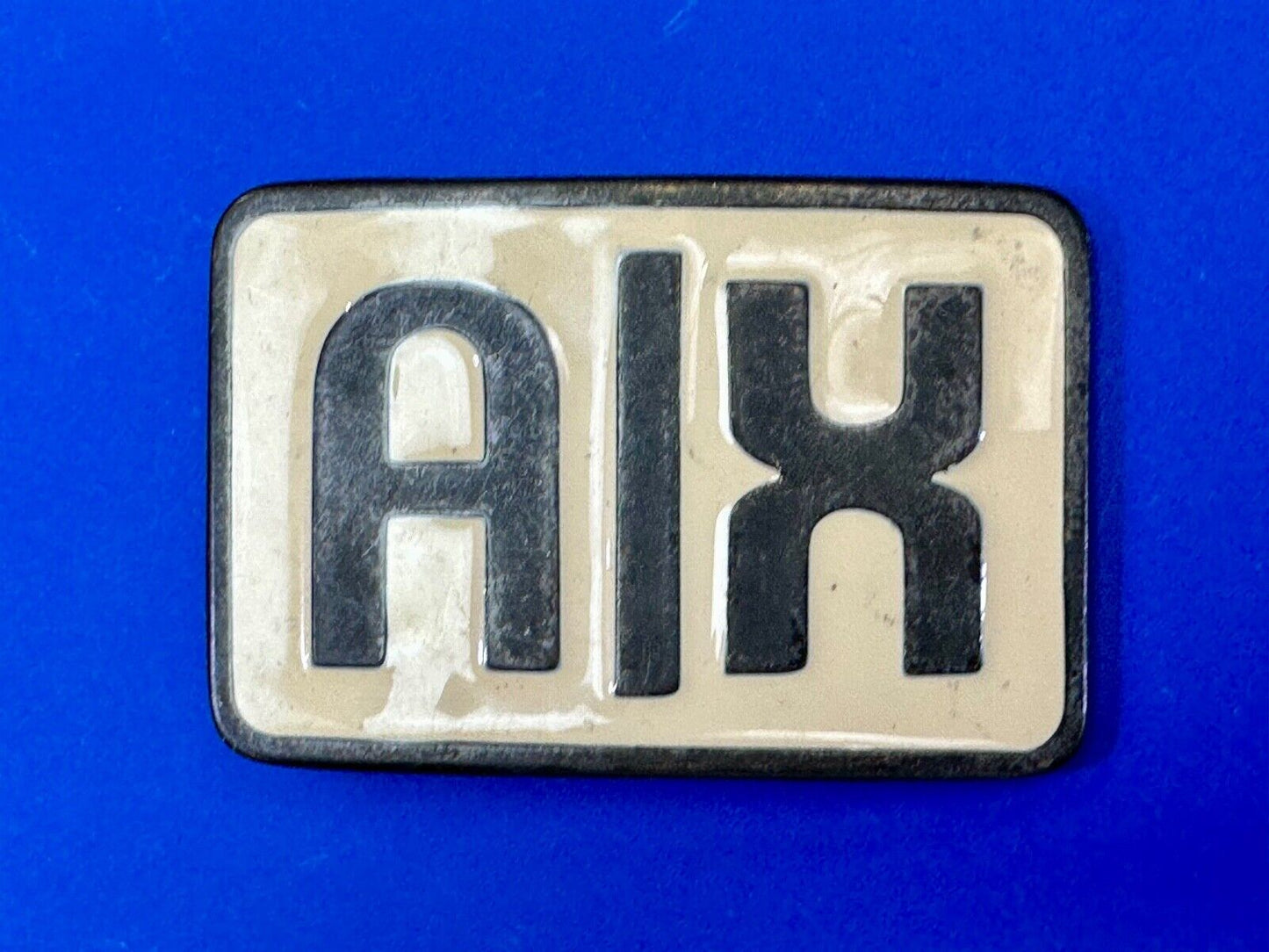 AX belt buckle. unknown to me - Estate Find