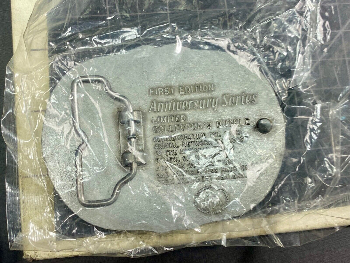 1983 Nos 25Th Anniversary 1St Edition National Finals Rodeo Nfr Belt Buckle