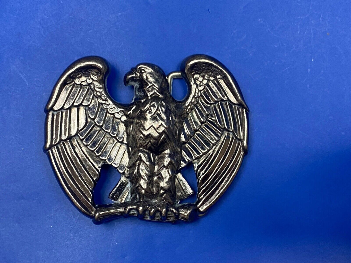 2.5" Belt Buckle Eagle Silver Metal Avon Spread Wings 3D Raptors Birds