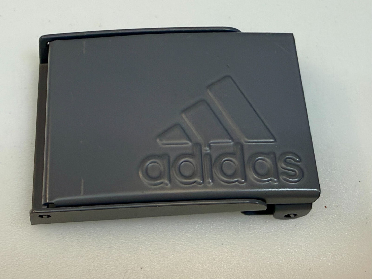 Adidas Logo Golf Reversible Web Gray Color Belt Buckle