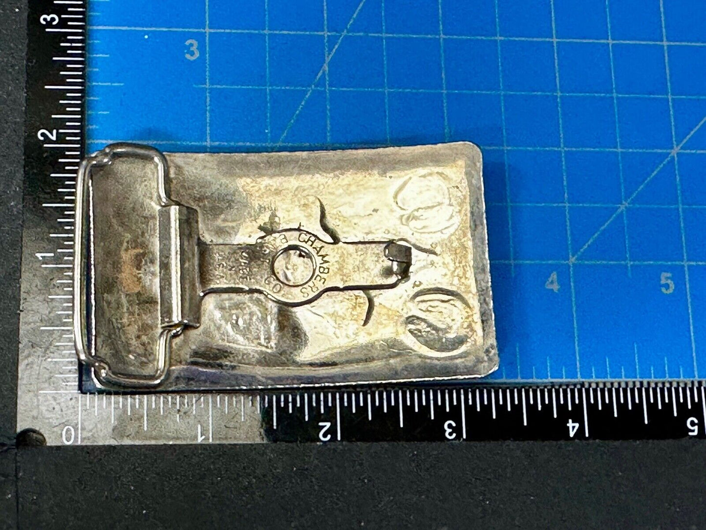 Vintage Chambers Horse Head with Horseshoes Vintage Southwestern Belt Buckle