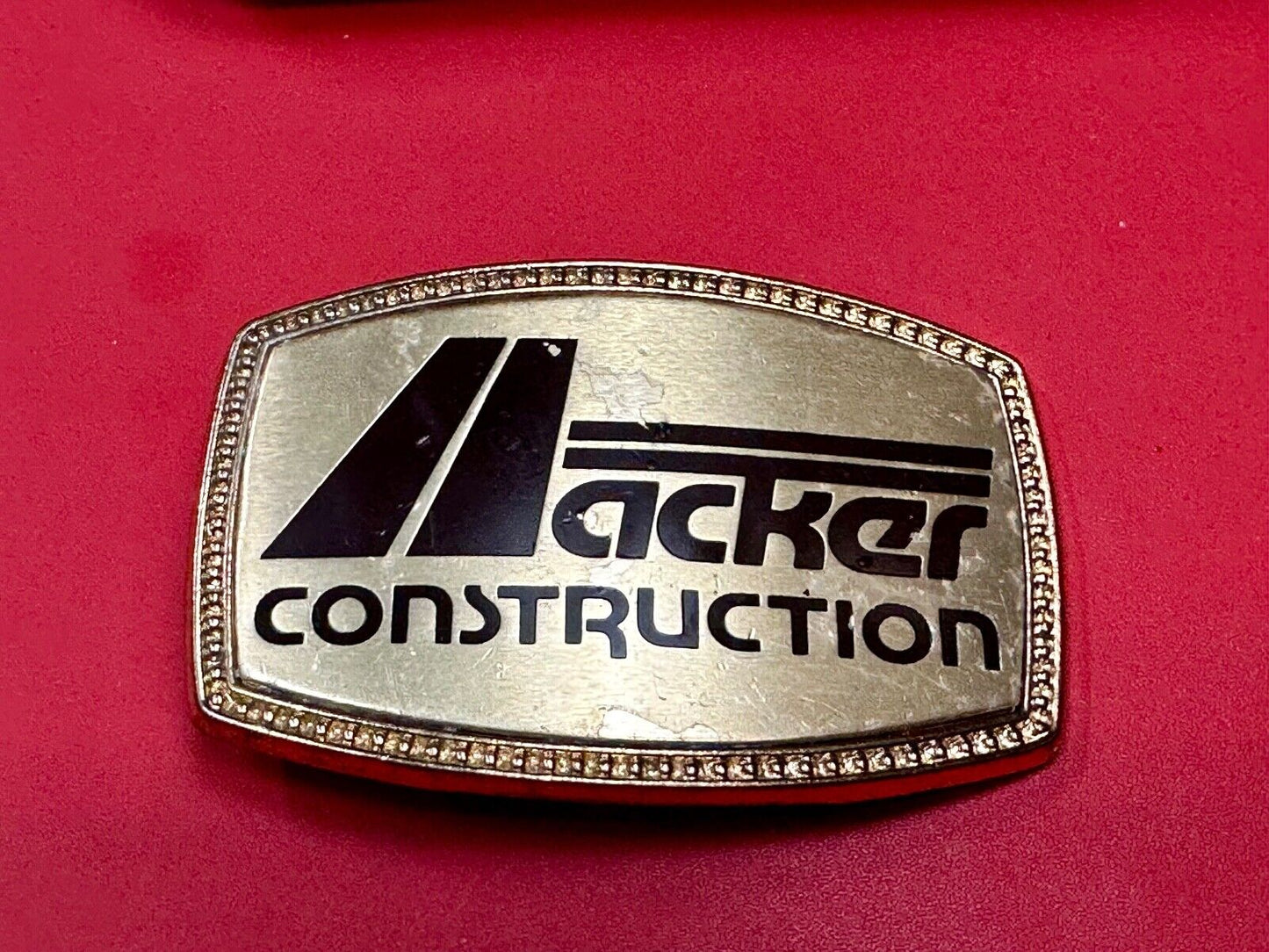 ACKER Home Construction Company Promo Advertising belt buckle FL, GA, Texas