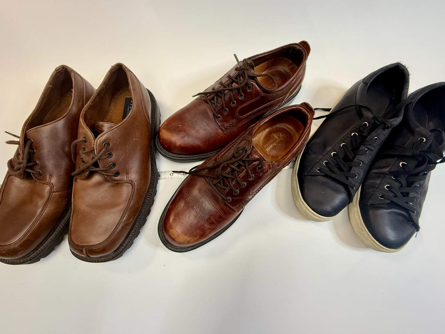 3 lot mens shoes - Armani Exchange AX , Kenneth Cole Reaction, Dunham Size 11.5