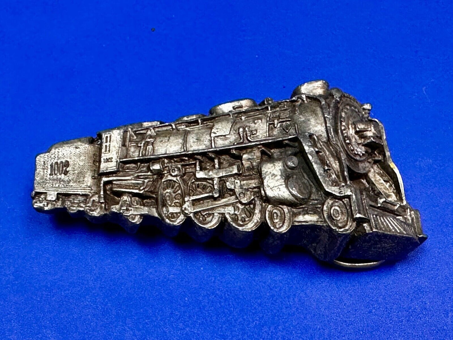 Train Locomotive Steam Engine RR RailRoad Vintage 1978 Bergamot Belt Buckle