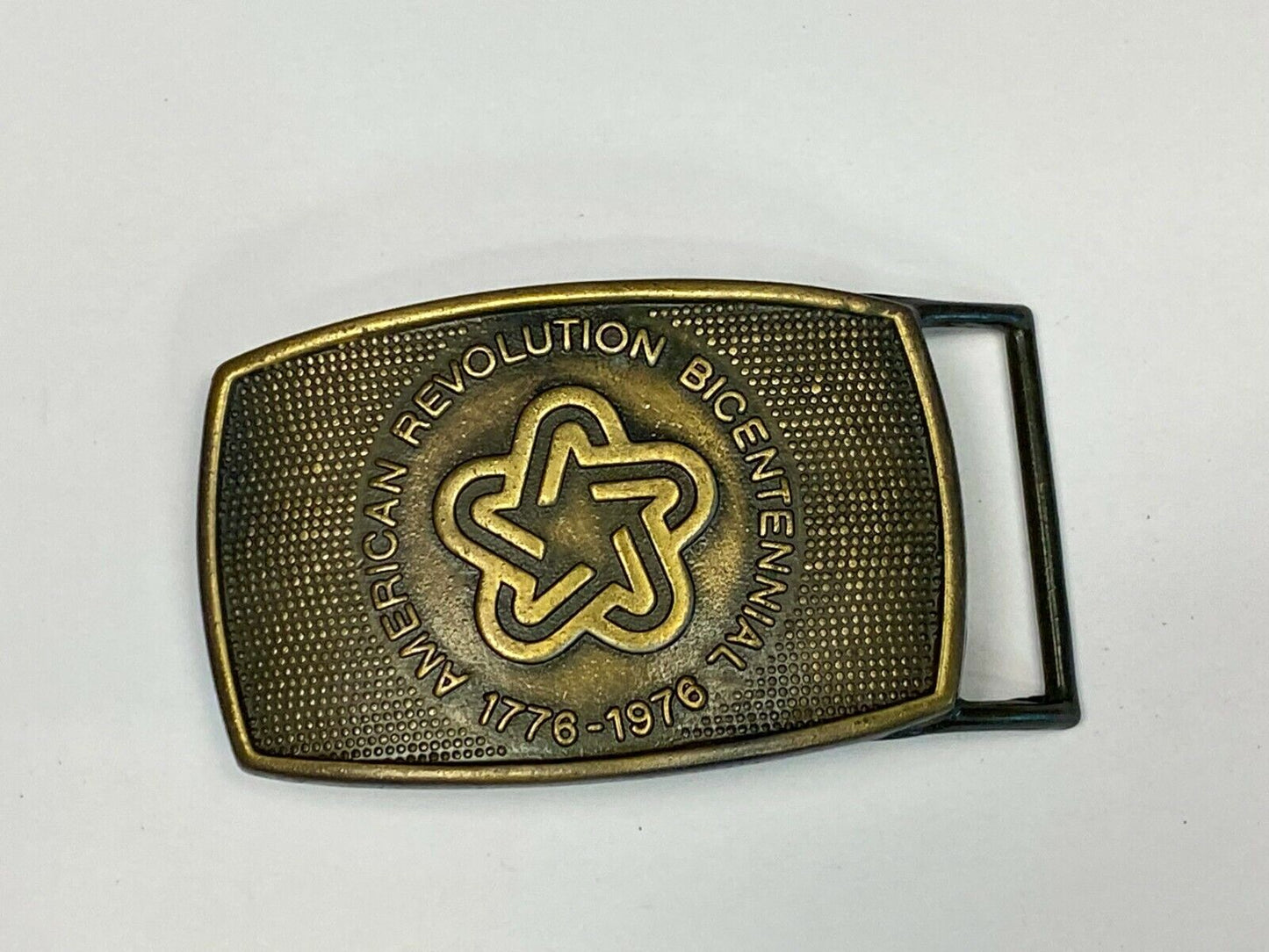The Spirit Of 76' Usa America Revolution Bicentennial Patriotic Belt Buckle