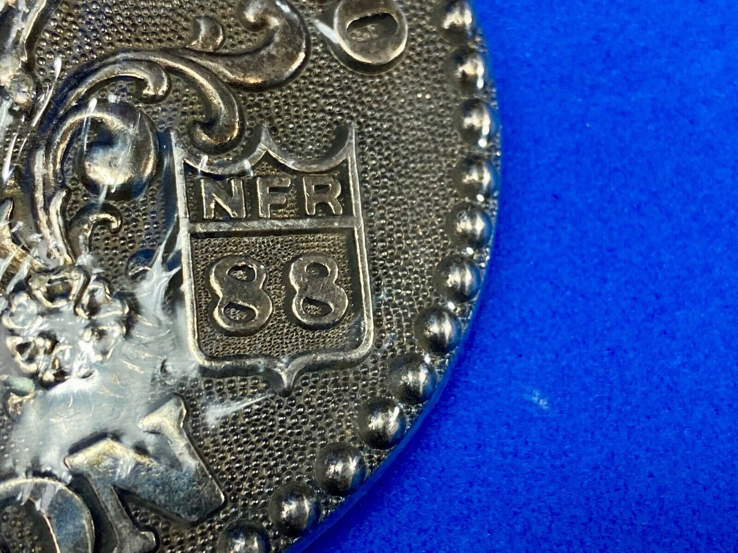 1988 NOS NFR National Finals Rodeo Adult Size belt buckle by Adm