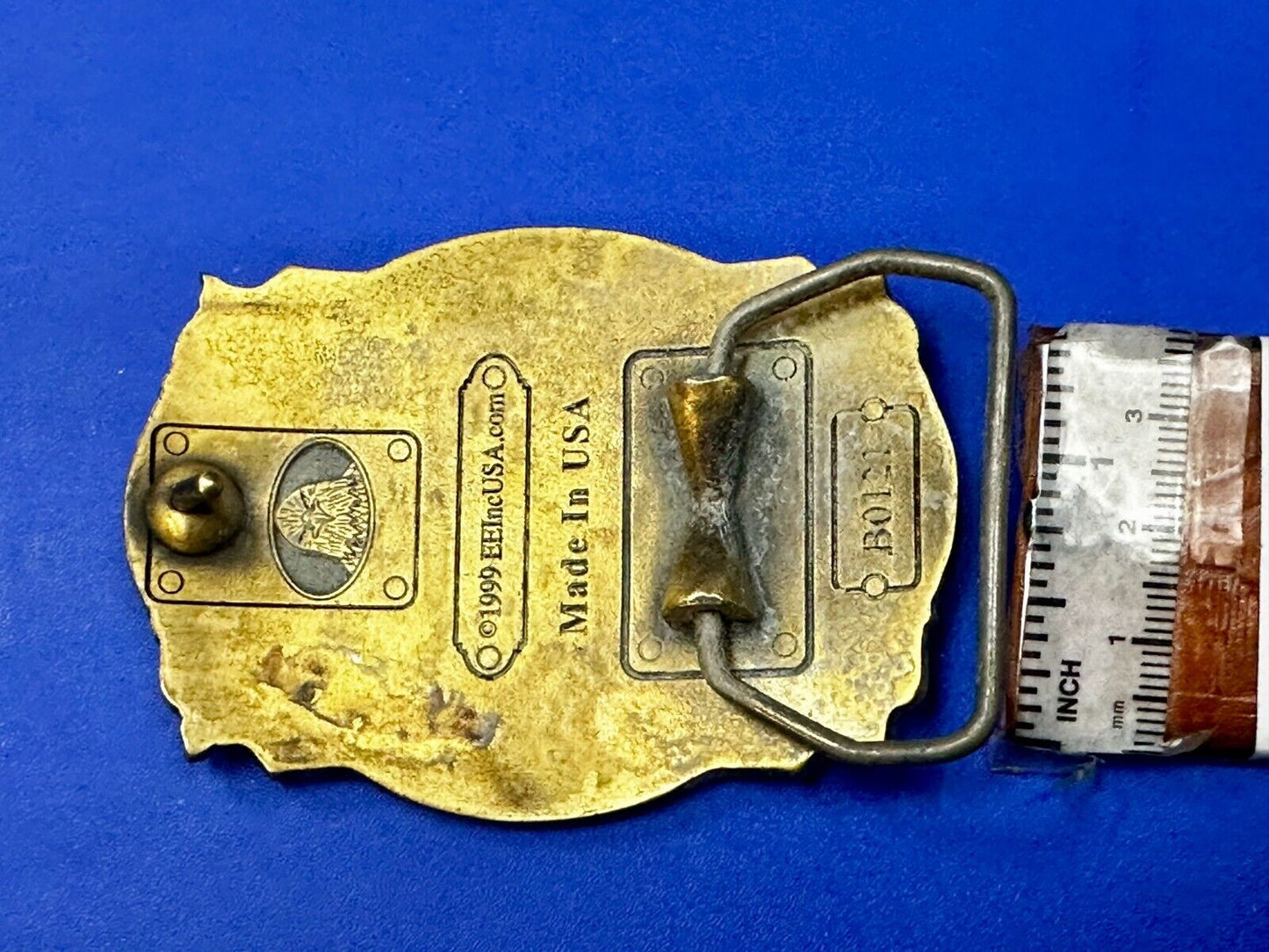 United States Navy Eagle Seal Vintage 1999 Commemorative Belt Buckle B.B. INC