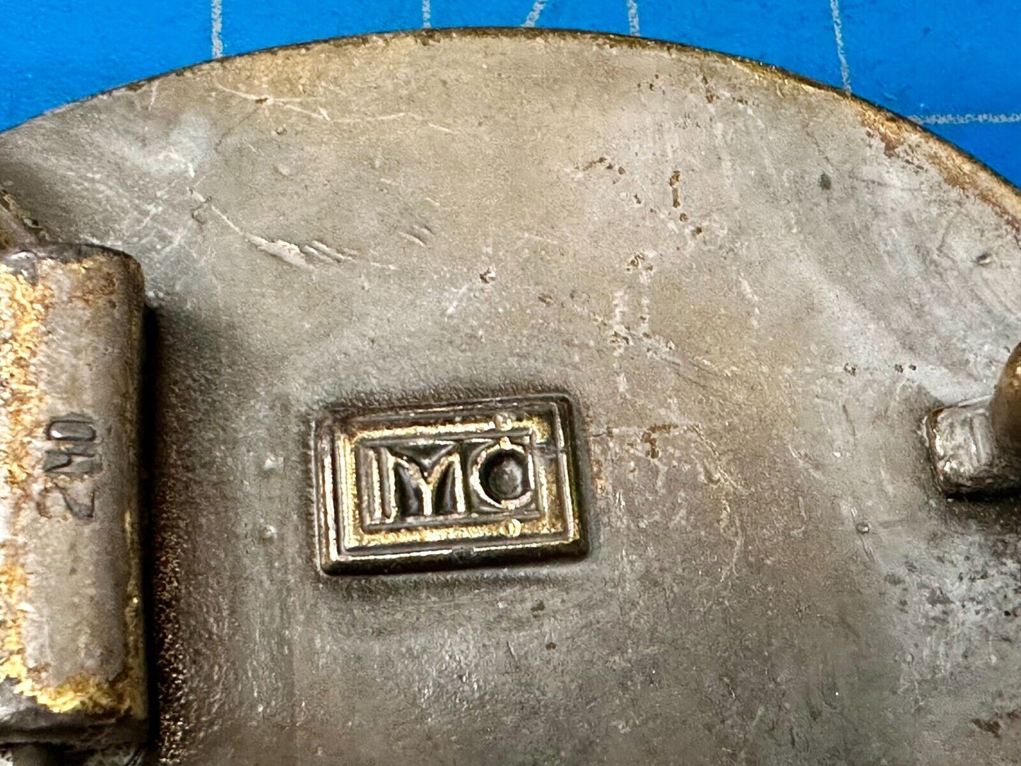 TRW Automotive Parts Advertising Vintage Belt Buckle by Indiana Metal Craft