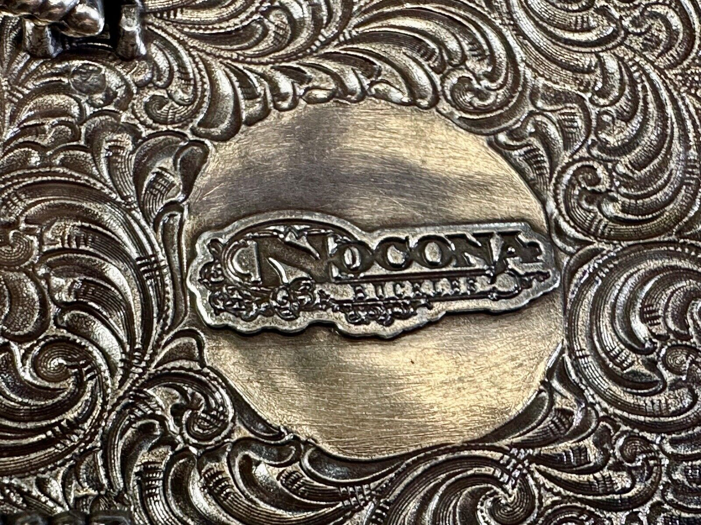 The Longhorn cow steer - cowboys cowgirls western belt buckle by Nocona