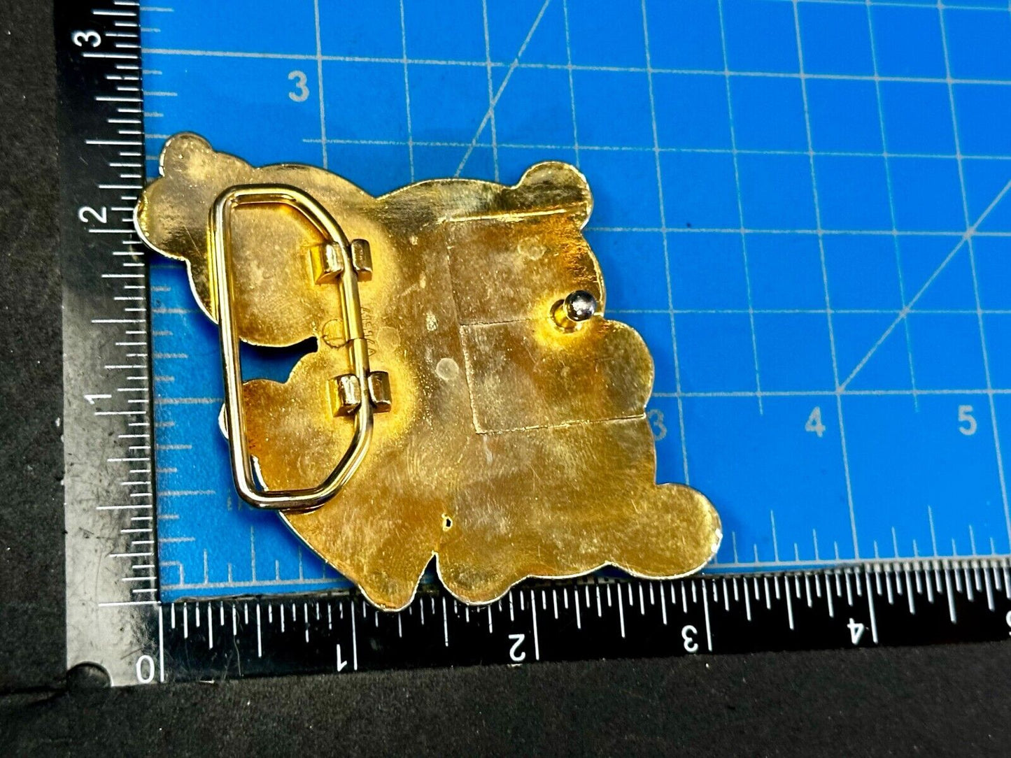 The Scarlet Letter A -Initial - Ornate Font - gold color cutout Belt Buckle