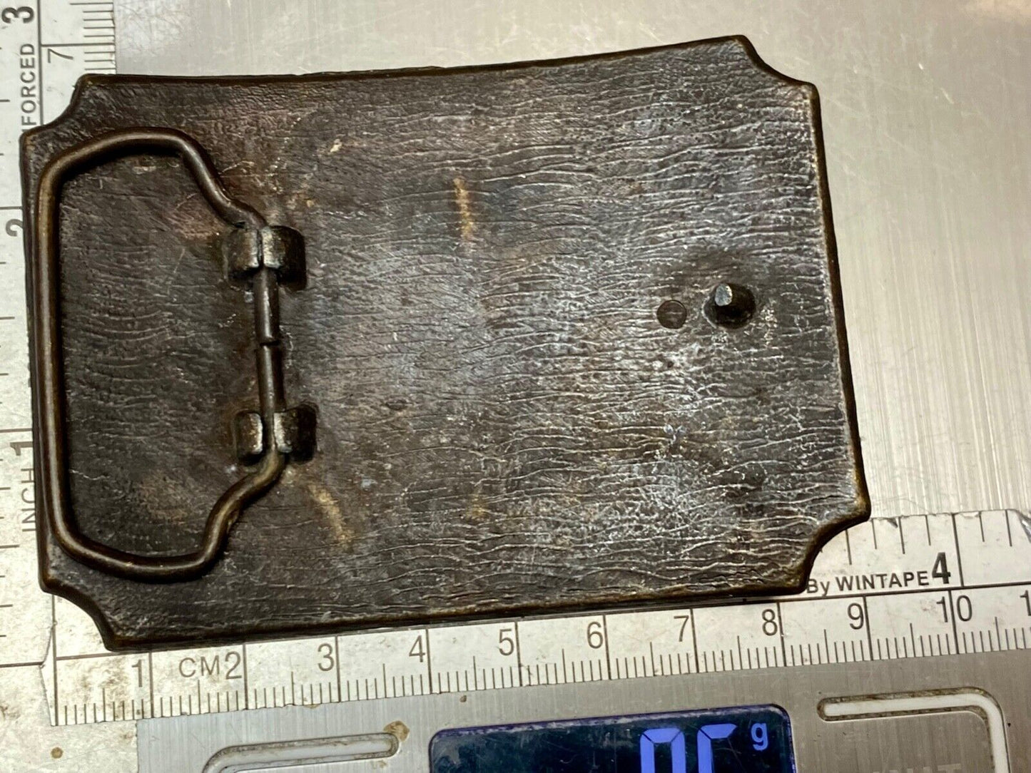 Tall in the Saddle Art Western Horse and Cowboy way of life! Vintage belt buckle